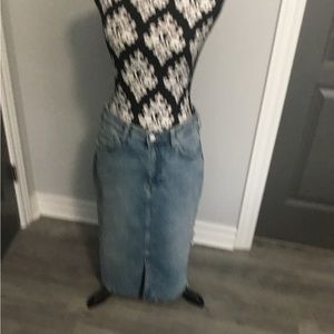Denim jean skirt size 10